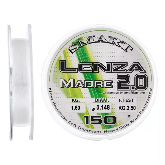 Волосінь Smart Lenza Madre 2.0 150m 0.158mm 1.9kg, Диаметр: 0.158mm, Размотка: 150m, фото 